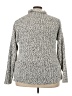 Basic Editions 100% Acrylic Tweed Gray Turtleneck Sweater Size 22 - photo 2