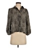 Drew Animal Print Gray 3/4 Sleeve Blouse Size S - photo 1