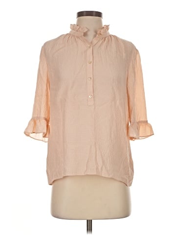 Rebecca Taylor 3/4 Sleeve Silk Top (view 1)