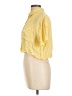 Stradivarius Yellow Short Sleeve Blouse Size L - photo 5