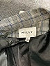 Milly 100% Wool Plaid Gray Wool Blazer Size L - photo 6