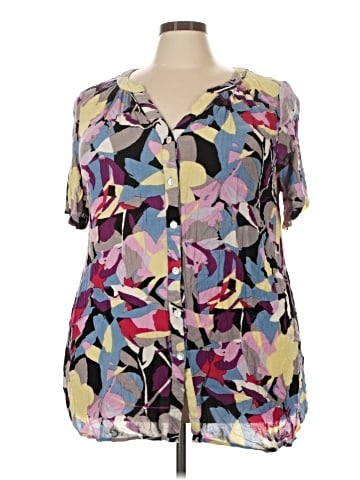 Roaman's Short Sleeve Blouse (view 1)