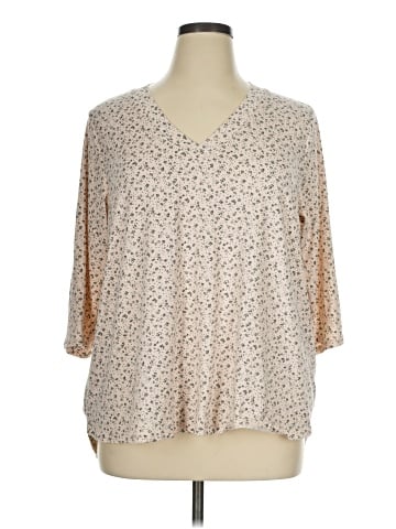 Bobeau 3/4 Sleeve Blouse (view 1)