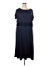Blair Solid Blue Casual Dress Size XXL - photo 1