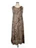 Connected Apparel 100% Polyester Brown Casual Dress Size 16 - photo 1
