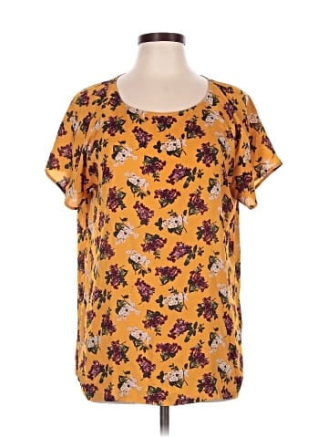 Ann Taylor LOFT Outlet Short Sleeve Blouse (view 1)