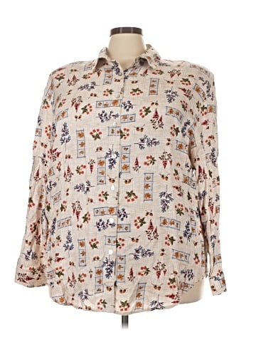Teddi Long Sleeve Button-Down Shirt (view 1)