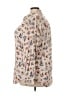 Teddi 100% Rayon Print Ivory Long Sleeve Button-Down Shirt Size 3X - photo 5