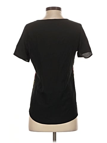 Aqua Short Sleeve Blouse (view 2)