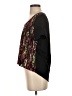 Aqua 100% Polyester Black Short Sleeve Blouse Size XS - photo 5