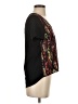 Aqua 100% Polyester Black Short Sleeve Blouse Size XS - photo 4