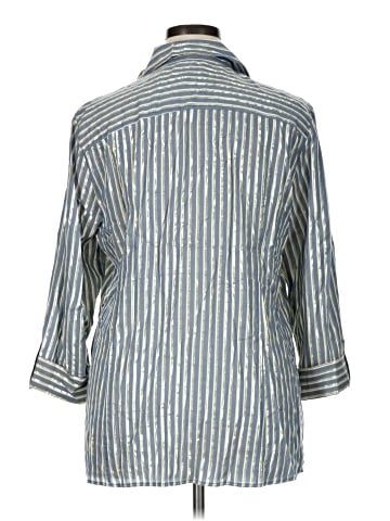 Anne Klein 3/4 Sleeve Button-Down Shirt (view 2)