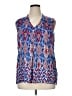 Tribal Blue Sleeveless Blouse Size XL - photo 1