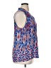 Tribal Blue Sleeveless Blouse Size XL - photo 4