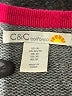 C&C California Color Block Pink Pullover Sweater Size XL - photo 7