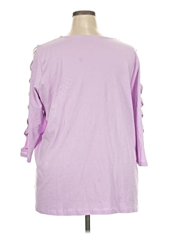 Roaman's 3/4 Sleeve T-Shirt (view 2)