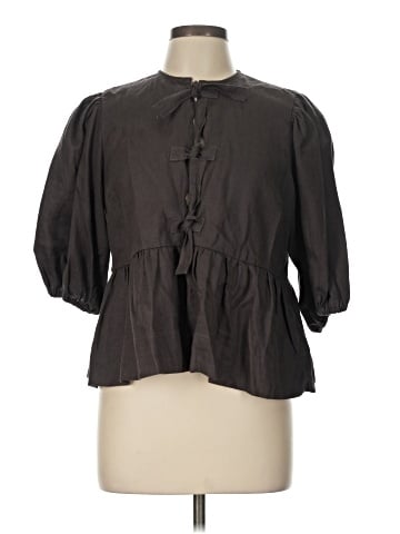 Olivaceous 3/4 Sleeve Blouse (view 1)