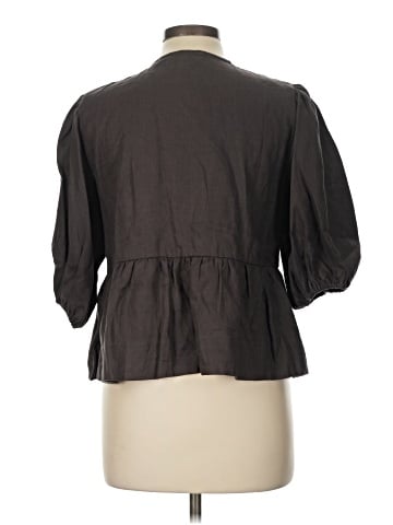 Olivaceous 3/4 Sleeve Blouse (view 2)