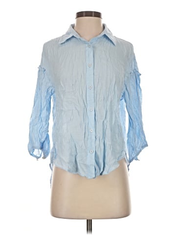 Listicle 3/4 Sleeve Button-Down Shirt (view 1)