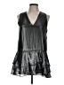 Banana Republic 100% Polyester Silver Sleeveless Blouse Size M - photo 1