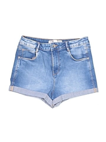 Zara TRF Denim Shorts (view 1)
