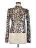 A.L.C. Animal Print Gold Long Sleeve Blouse Size 8 - photo 1
