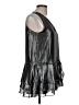 Banana Republic 100% Polyester Silver Sleeveless Blouse Size M - photo 4