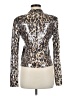 A.L.C. Animal Print Gold Long Sleeve Blouse Size 8 - photo 2
