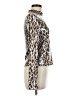 A.L.C. Animal Print Gold Long Sleeve Blouse Size 8 - photo 4