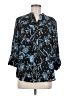 Cocomo 100% Polyester Blue 3/4 Sleeve Blouse Size M - photo 1
