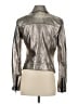 Veronica Beard 100% Leather Metallic Silver Leather Jacket Size 4 - photo 2