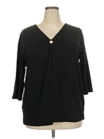 Roaman's 3/4 Sleeve Blouse (view 1)