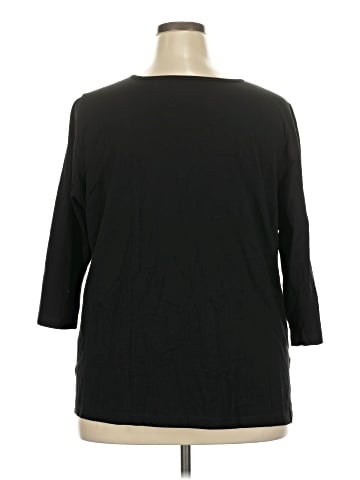 Roaman's 3/4 Sleeve Blouse (view 2)