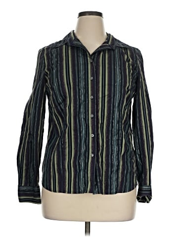 Attention Long Sleeve Button-Down Shirt (view 1)