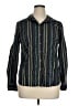 Attention Stripes Green Long Sleeve Button-Down Shirt Size XL - photo 1