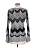 Ashley Stewart Chevron-herringbone Silver Pullover Sweater Size 12 - photo 2