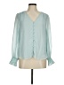 1.State 100% Polyester Teal 3/4 Sleeve Blouse Size M - photo 1
