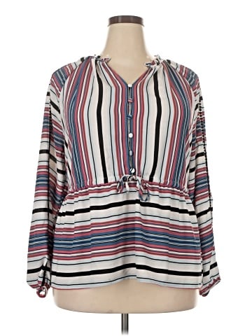 Lane Bryant Long Sleeve Blouse (view 1)