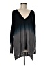 Pins and Needles 100% Rayon Tie-dye Black Pullover Sweater Size M - photo 1