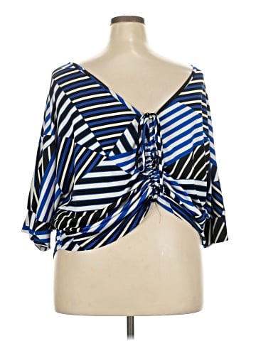 Ashley Stewart 3/4 Sleeve Blouse (view 2)