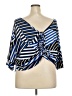 Ashley Stewart Blue 3/4 Sleeve Blouse Size 26 - photo 2