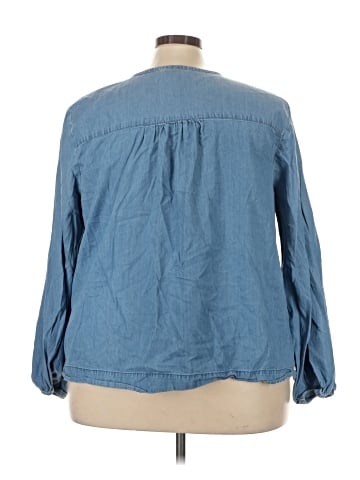 St. John's Bay Long Sleeve Blouse (view 2)