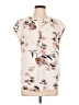 Fun2Fun Floral Ivory Short Sleeve Blouse Size L - photo 1