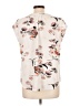 Fun2Fun Floral Ivory Short Sleeve Blouse Size L - photo 2