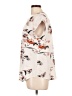 Fun2Fun Floral Ivory Short Sleeve Blouse Size L - photo 5