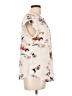 Fun2Fun Floral Ivory Short Sleeve Blouse Size L - photo 4