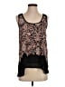 Dex 100% Polyester Black Sleeveless Blouse Size S - photo 1
