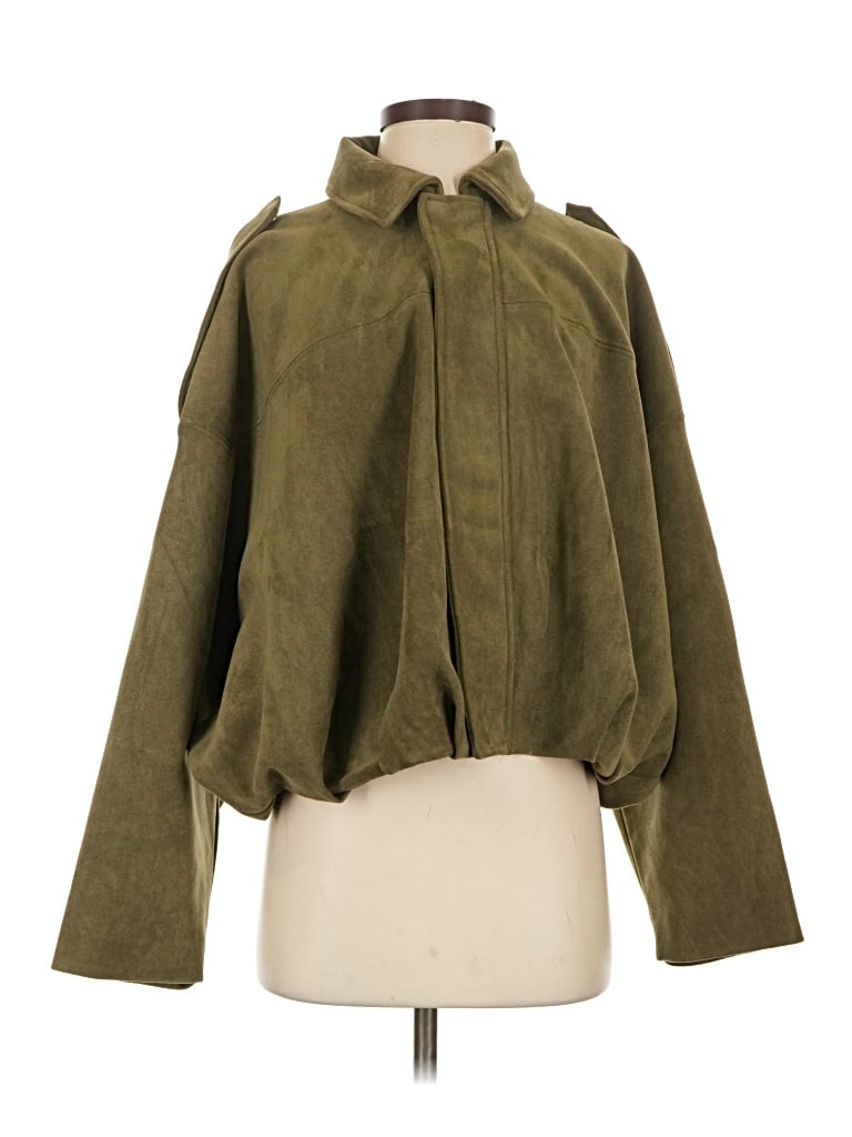 Pre-owned Zara Jacket In Green