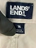 Lands' End Solid Ivory Khakis Size 16 - photo 4