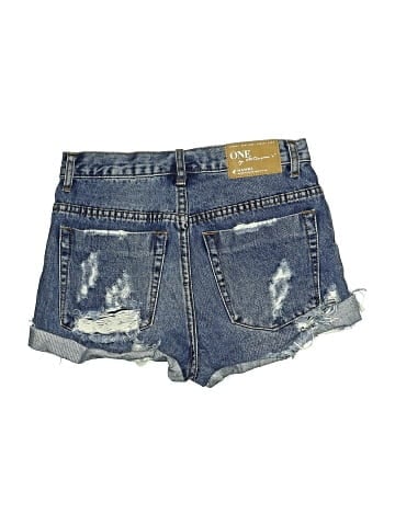 One by One Teaspoon Denim Shorts (view 2)